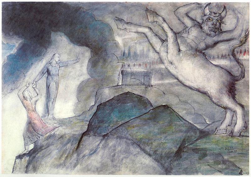 William Blake Dante_Hell_XII Spain oil painting art